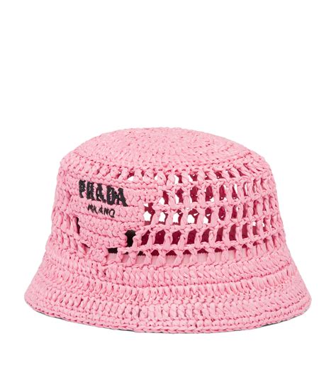 women's prada hat|pink prada bucket hat.